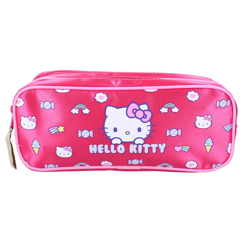 HELLO KITTY - Rainbow - Double Pencil Case