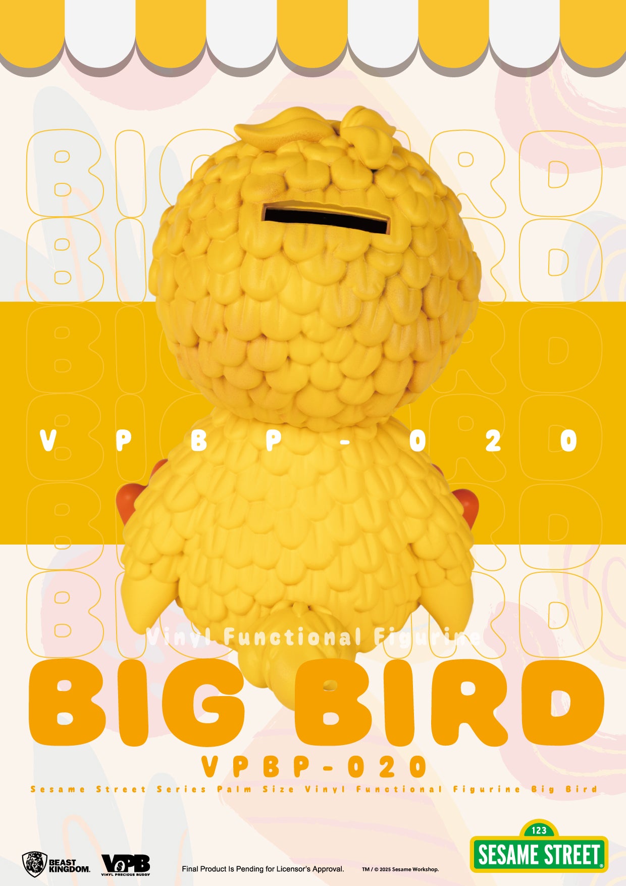 SESAME STREET - Big Bird - Palm Size Bank 12.7cm