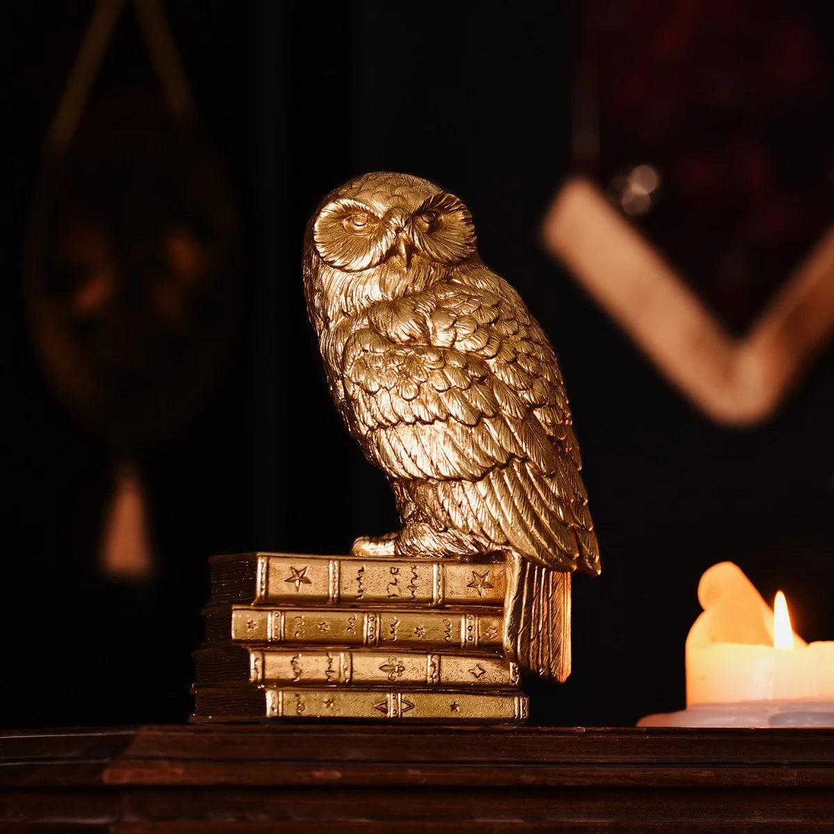 HARRY POTTER - Hedwig - Goldfigur 20cm
