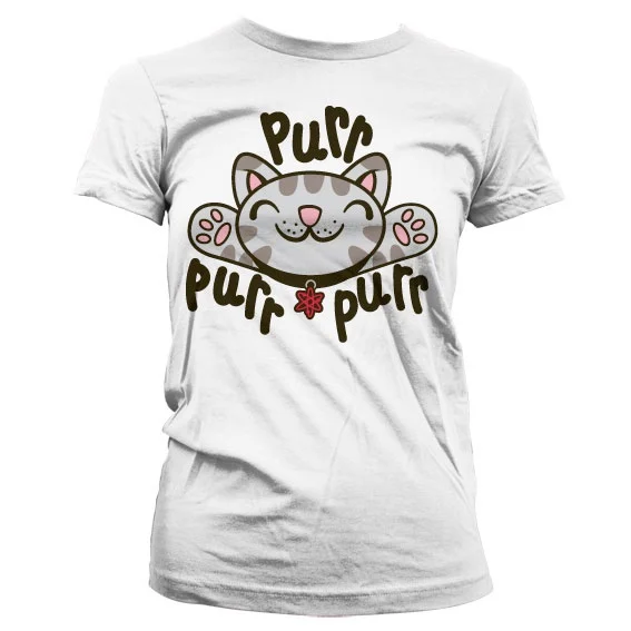 THE BIG BANG - T-Shirt GIRL Soft Kitty Purr-Purr-Purr - Weiß (XXL)