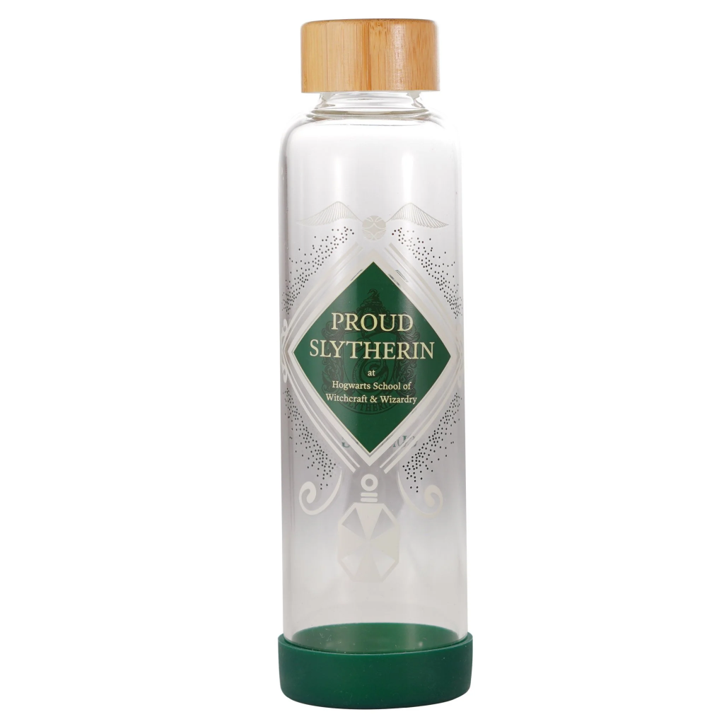 HARRY POTTER – Stolzer Slytherin – Wasserflasche aus Glas, 500 ml