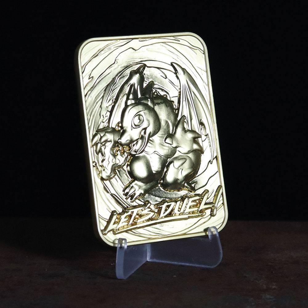 YU-GI-OH! - Baby Dragon – Kartensammler aus vergoldetem Metall