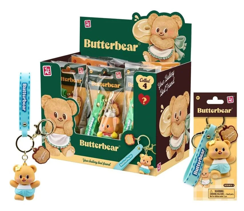BUTTERBEAR - Everyday Series 1 - Assortiment 12 Porte-Clés 5cm