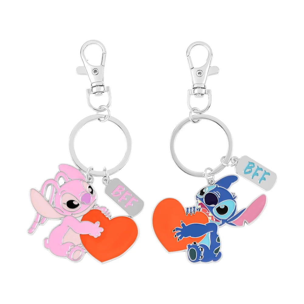 STITCH & ANGEL - Duo Set Metal Keychain BFF