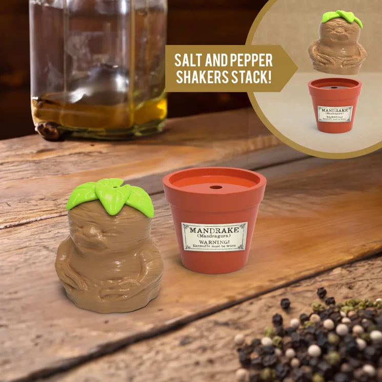 HARRY POTTER - Mandrake & Plant pot - Salt and Pepper Shakers Set