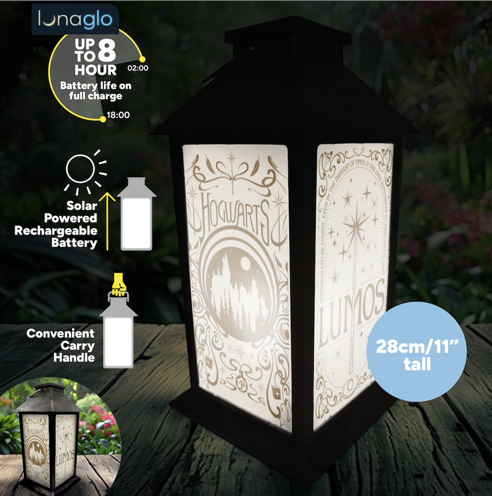 HARRY POTTER - Hogwarts - 'LunaGlo' Outdoor Solar Lantern 11''