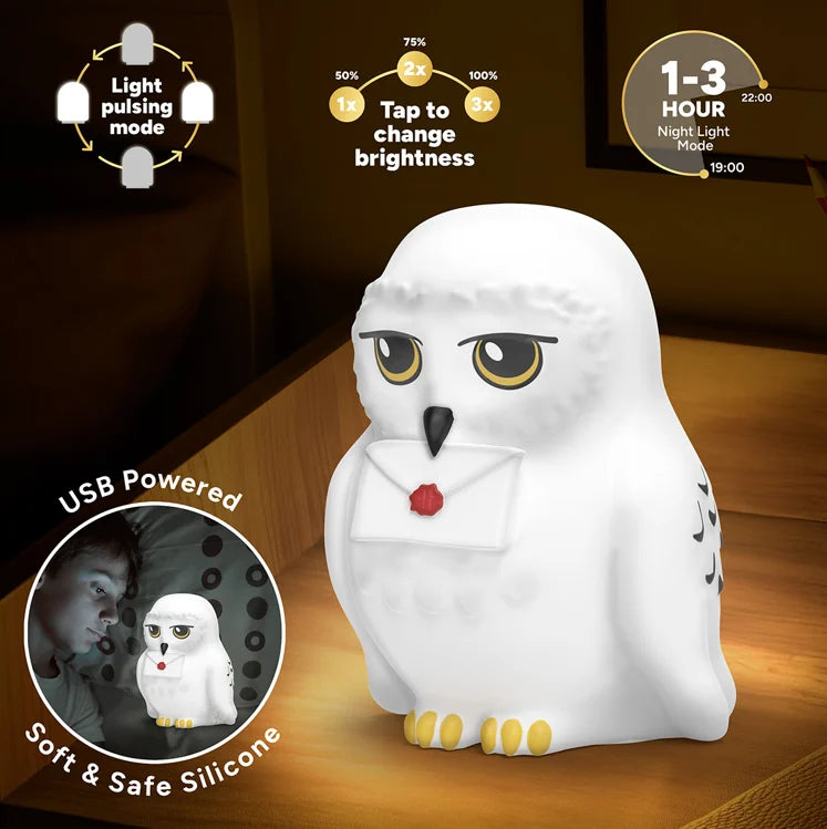 HARRY POTTER - Hedwig - 'SquishyGlo' Décorative Light Rechargeable
