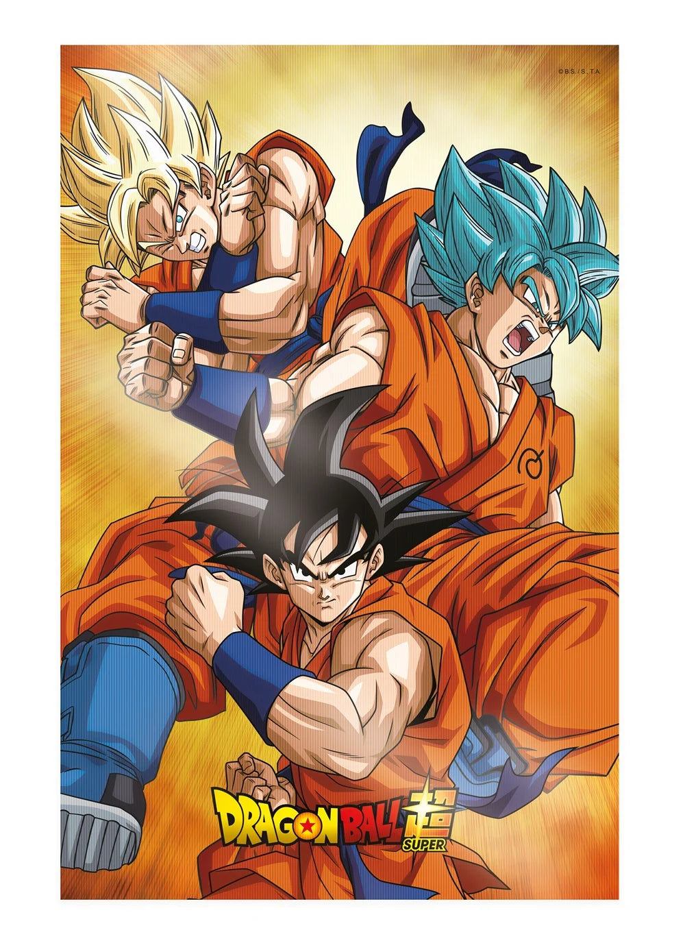 DRAGON BALL SUPER - Goku Evolution - Poster 3D - 58x38cm
