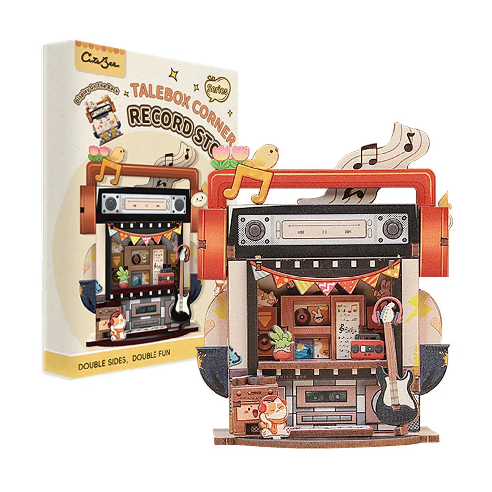 TALEBOX CORNER - Mini House Kit - Record Store - 52pc