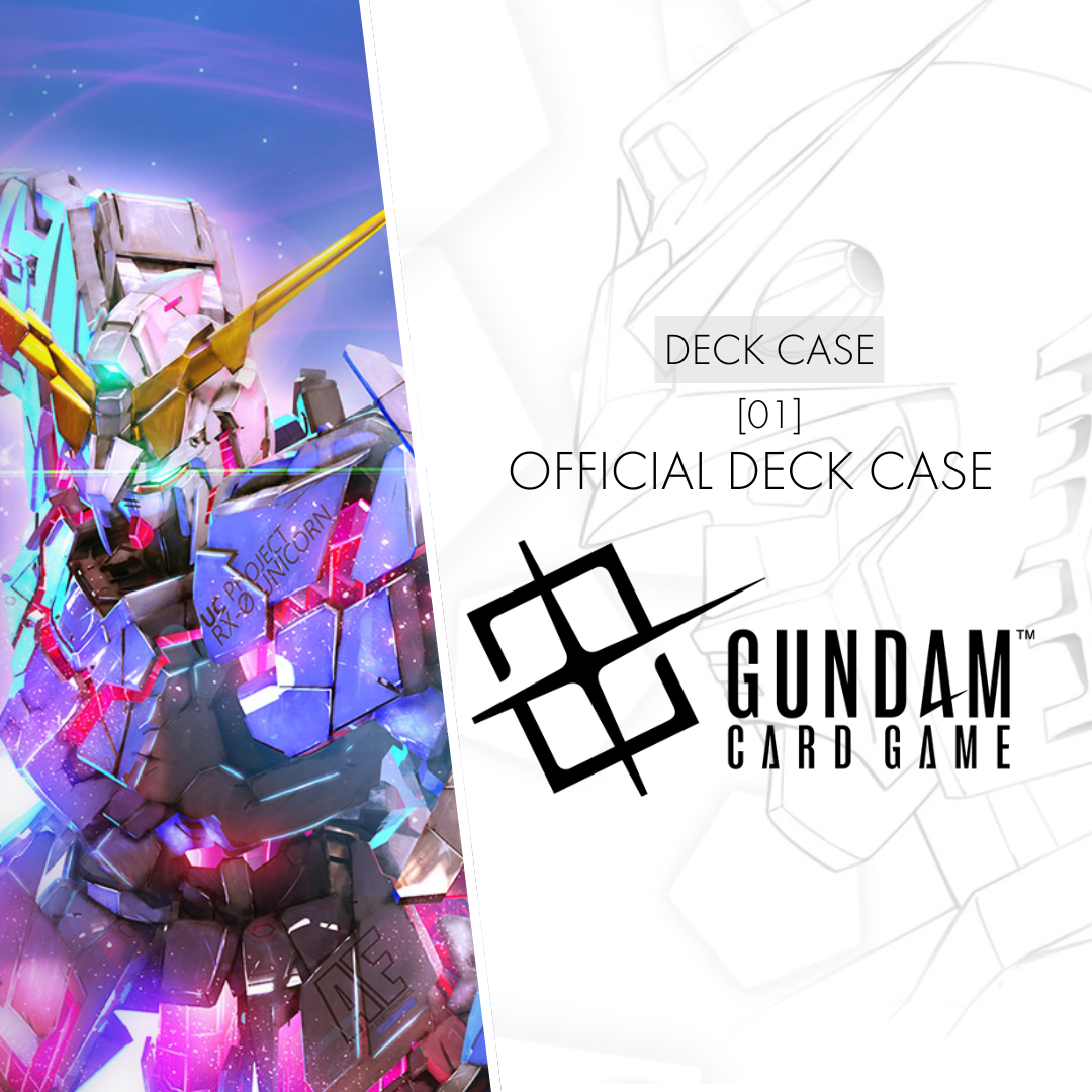 BANDAI Gundam Card Game – Coffret De Protection Officiel Set 01 – 1 Deck Box + 2 Cartes + 1 Séparateur