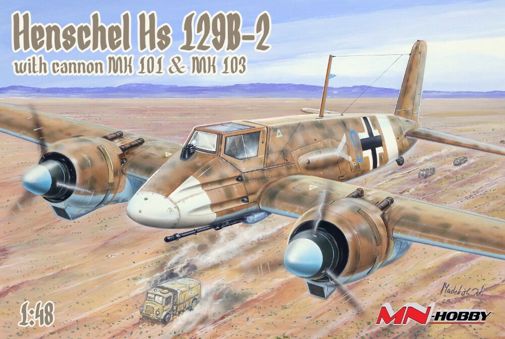 Henschel Hs- 129B-2 with cannon MK 101& MK103