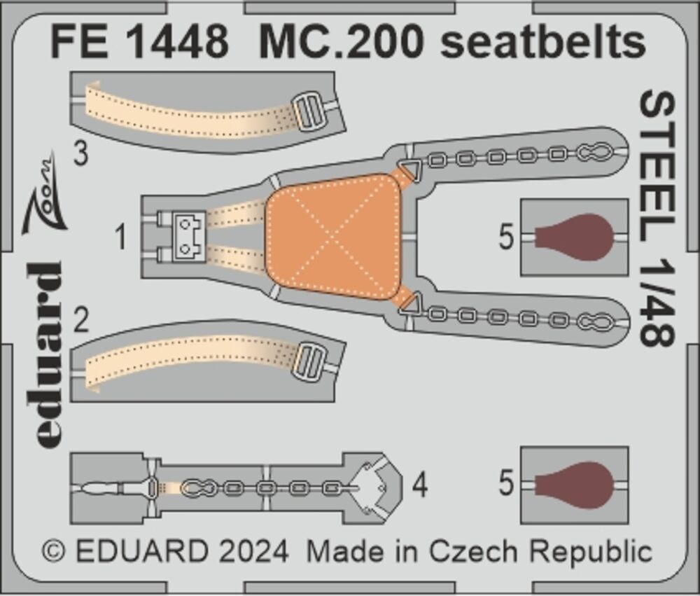 MC.200 seatbelts STEEL ITALERI