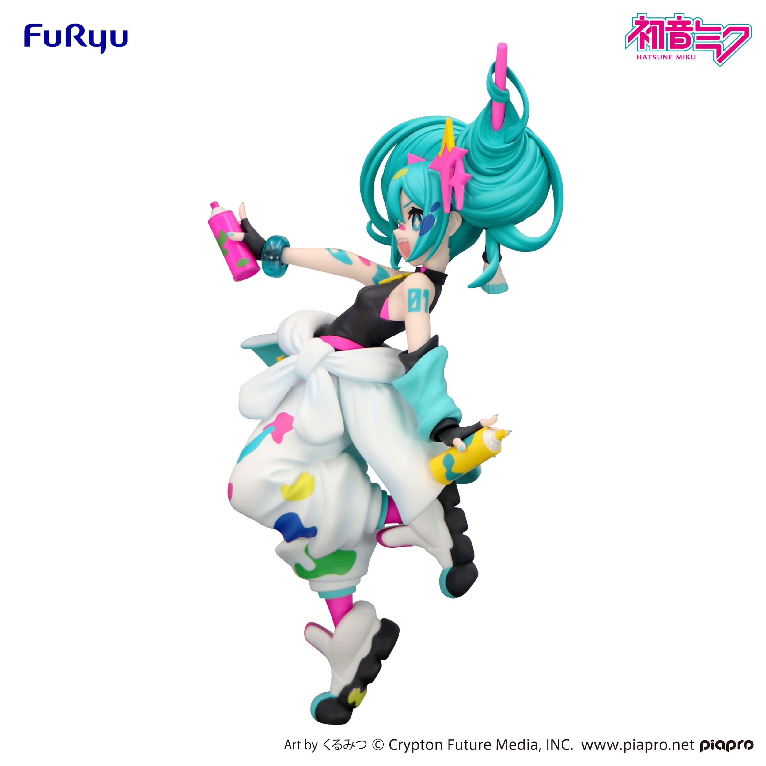 Hatsune Miku Trio-Try-iT PVC Statue Miku Paint Girl 19 cm
