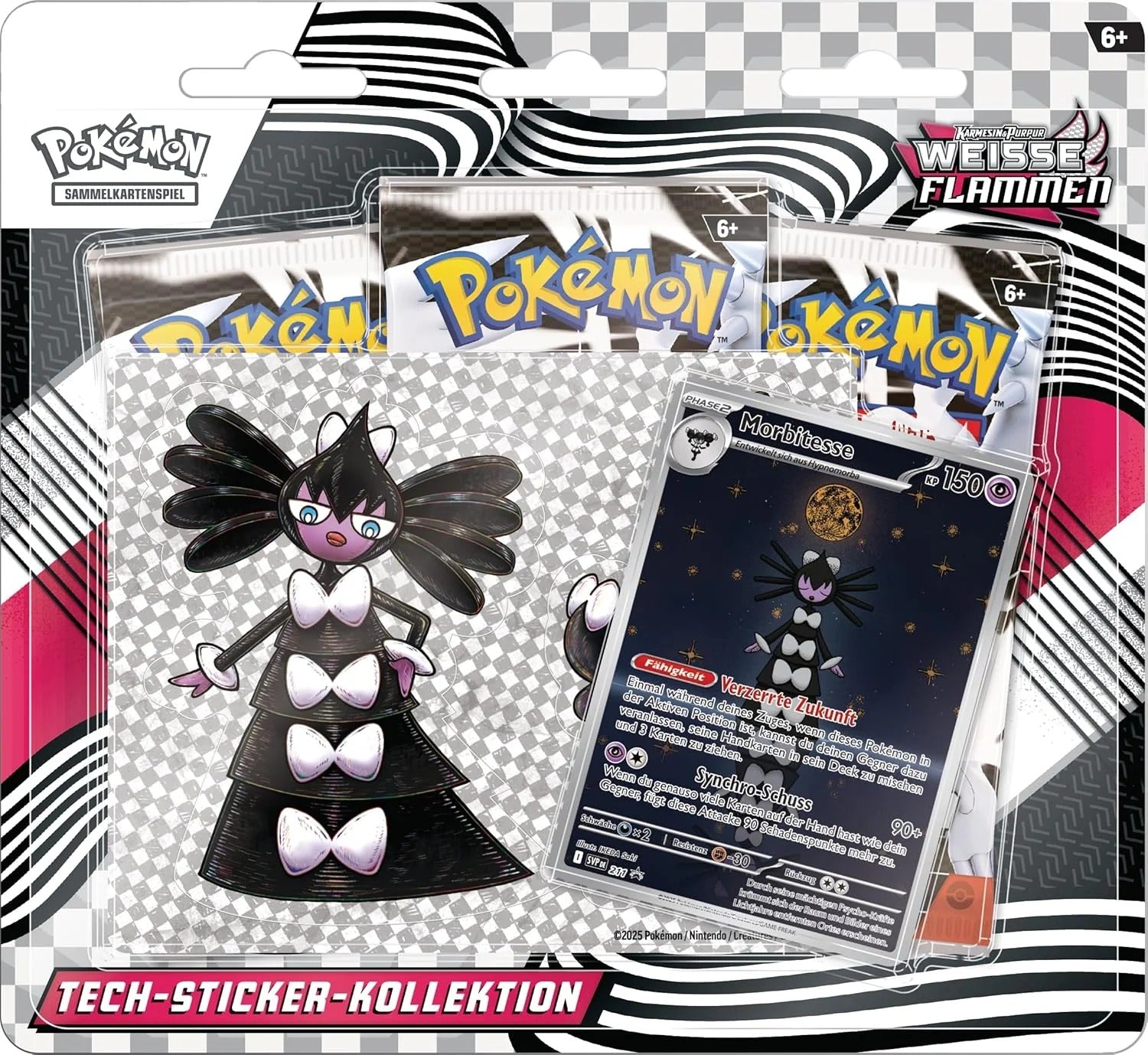 Pokémon TCG Karmesin & Purpur 10.5: Weisse Flammen Tech Sticker Collection *German Version*