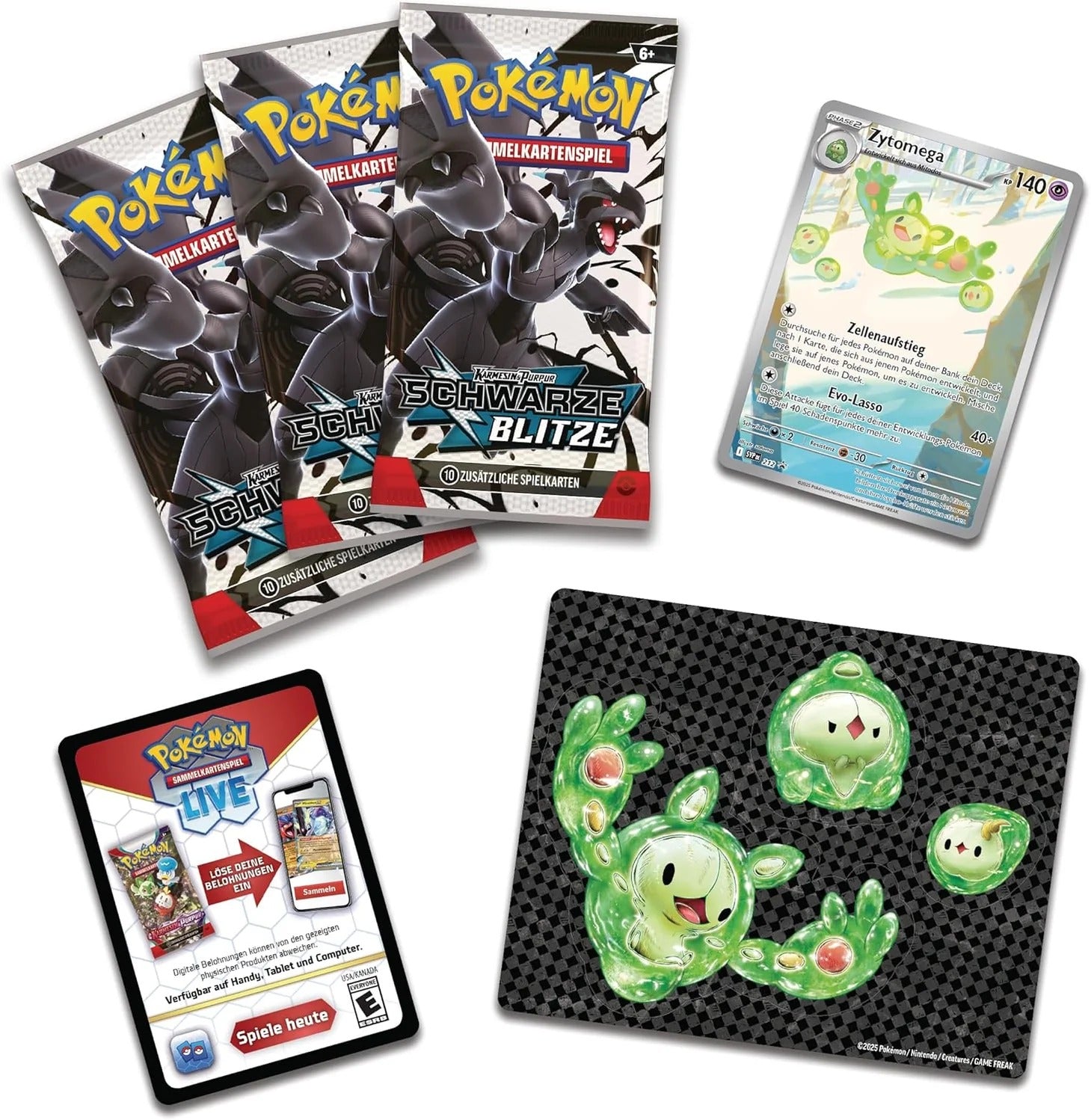 Pokémon TCG Karmesin & Purpur 10.5: Schwarze Blitze Tech Sticker Collection *German Version*