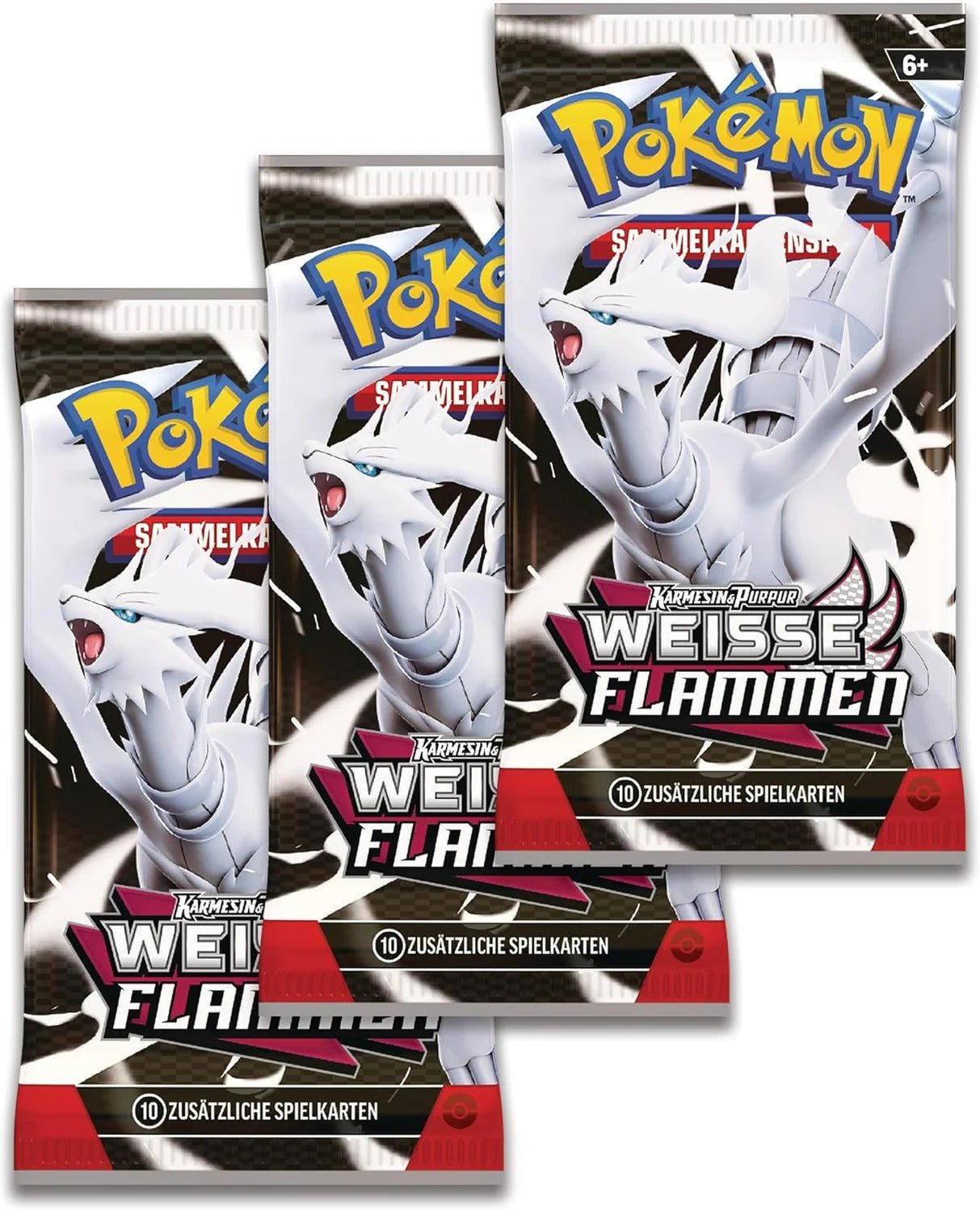 Pokémon TCG Karmesin & Purpur 10.5: Weisse Flammen Tech Sticker Collection *German Version*