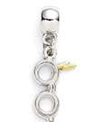 Harry Potter Charm Lightning Bolt with Glasses (silver plated)