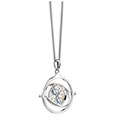 Harry Potter Necklace & Charm Time Turner (Sterling Silver)