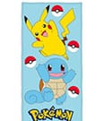 Pokemon Velour Pikachu & Squirtle 75 x 150 cm