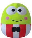 Squishmallows Plush Figure Sanrio Core Keroppi Red Striped Suit 25 cm