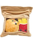 Yummis Together Plush Figures 2 Pack Burger & Fries in Take Away Bag 21 cm