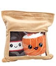 Yummis Together Plush Figures 2 Pack Uramaki & Soya in Take Away Bag 21 cm