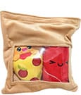 Yummis Together Plush Figures 2 Pack Pizza & Cola in Take Away Bag 21 cm