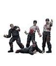 Zombie Dark Source Action Figures 4-Pack Security Guards 8 cm