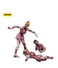 Zombie Dark Source Action Figures 3-Pack Cheer Leaders 8 cm