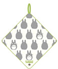 Mein Nachbar Totoro Mini-Handtuch, große Totoro-Silhouette, 33 x 33 cm
