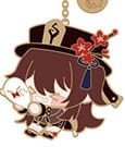 Genshin Impact Character Metal Keychain Hu Tao