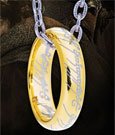 Herr der Ringe Ring mit Kette Der Eine Ring (Sterlingsilber)