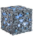 Minecraft-Replik, leuchtender Diamant-Erzwürfel, 10 cm