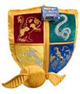Harry-Potter-Kissen mit Plüschfigur, Quidditch-Wappen und goldenem Schnatz