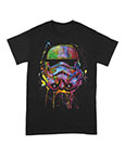 Star Wars T-Shirt mit Farbspritzern und Helm, Größe M