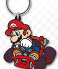 Mario Kart Gummi-Schlüsselanhänger Drift 6 cm