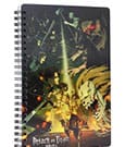 Attack on Titan Notebook mit 3D-Effekt-Kampf