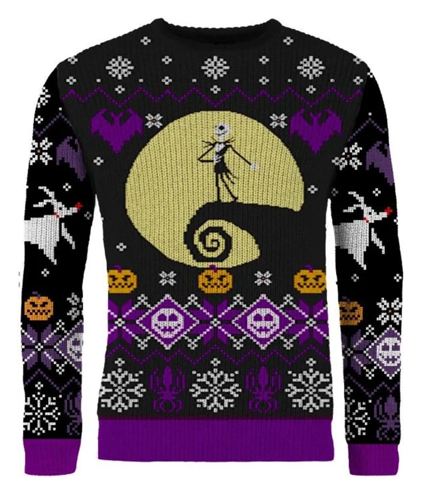 Nightmare Before Christmas Christmas Sweater 8-bit Size S