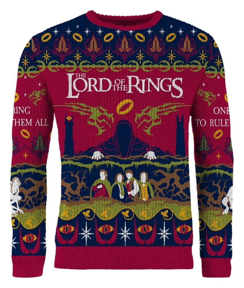 Lord Of The Rings Christmas Sweater One Sweater To Rule Them All Size XS