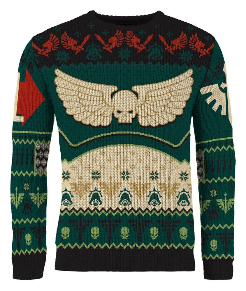 Warhammer 40,000 Christmas Sweater Dark Angels Size XXXL
