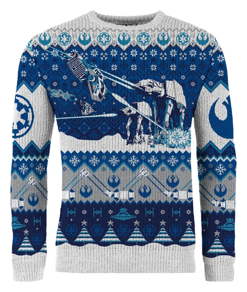 Star Wars Christmas Sweater AT-AT Assault Size L