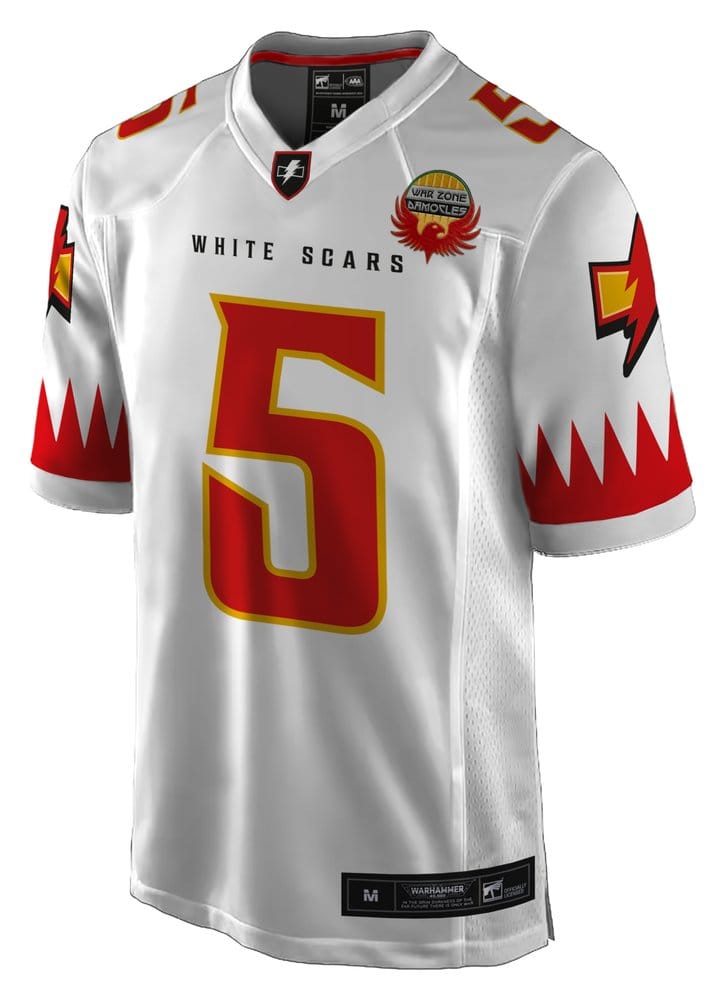 Warhammer 40,000 Sports Jersey Shirt White Scar - S