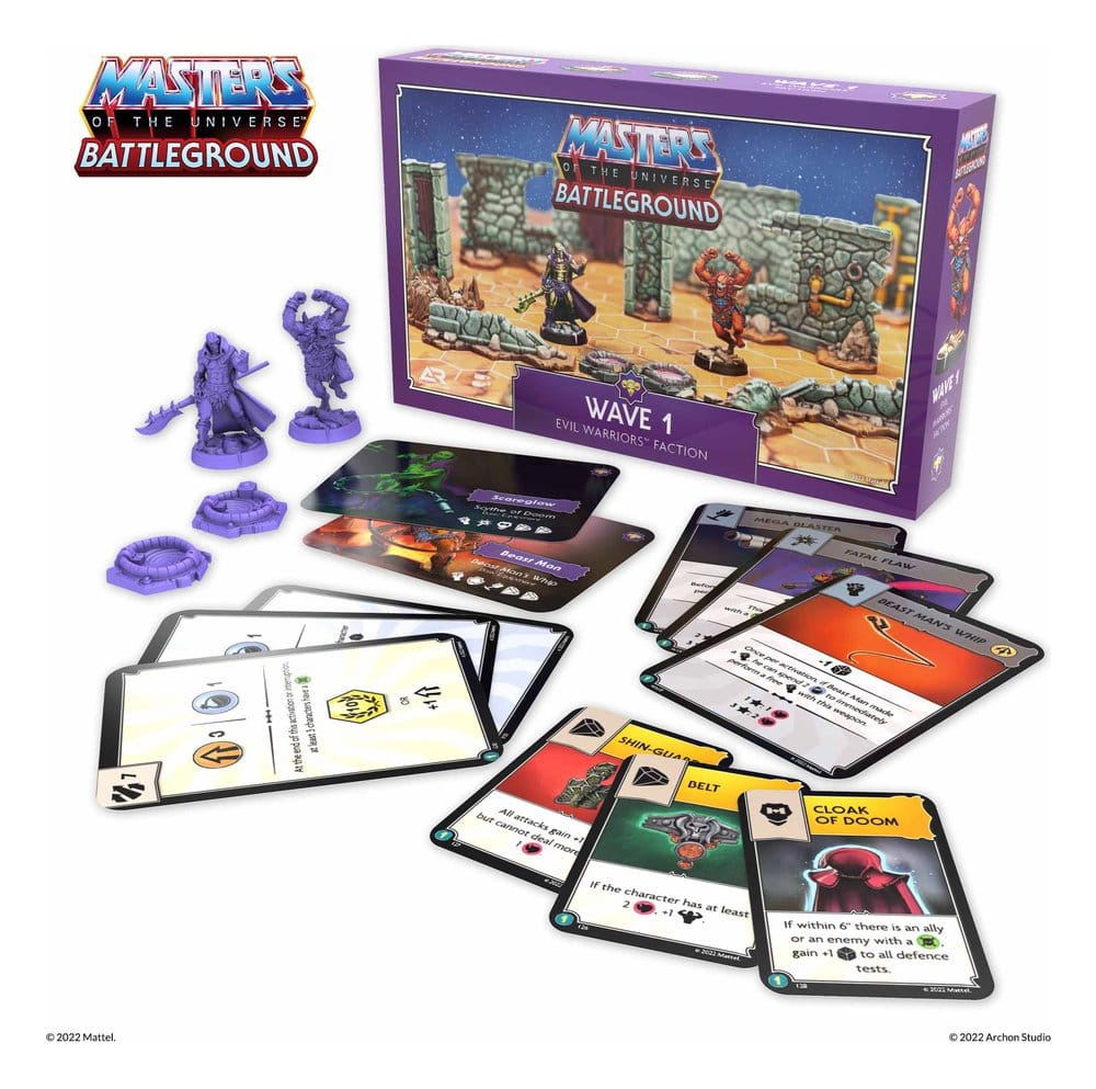 Masters of the Universe: Battleground Miniatures Game Wave 1: Evil Warriors Faction *Spanish Version*