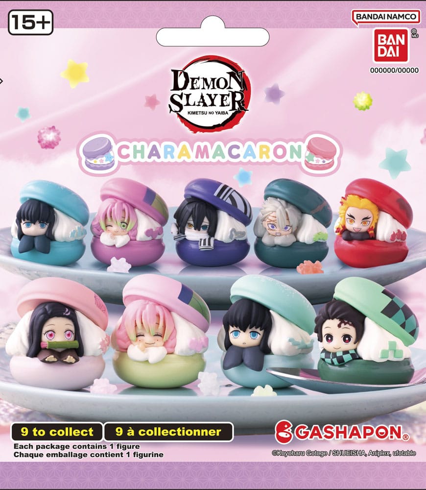 Demon Slayer Gashapon Blind Packs Mini Figures 4 cm Chara Macaron Display (24)