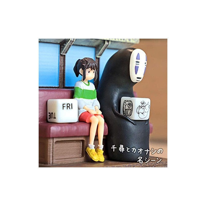 Spirited Away Statue Dreirad Diorama / Kalender Take Unabara Train 11 cm