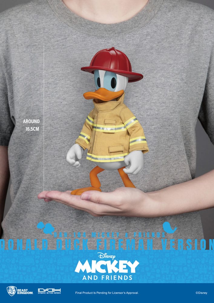 Mickey & Friends Dynamic 8ction Heroes Actionfigur 1/9 Donald Duck Fireman Ver. 24 cm