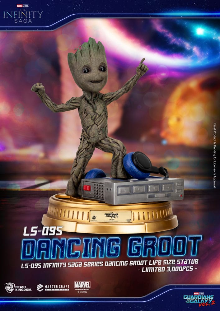 Guardians of the Galaxy 2 Lebensgroße Statue Dancing Groot heo EU Exclusive 32 cm