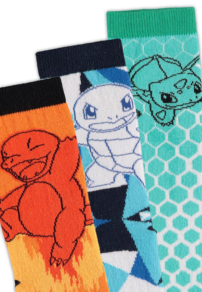 Pokemon Socken 3er-Pack Crew 39-42