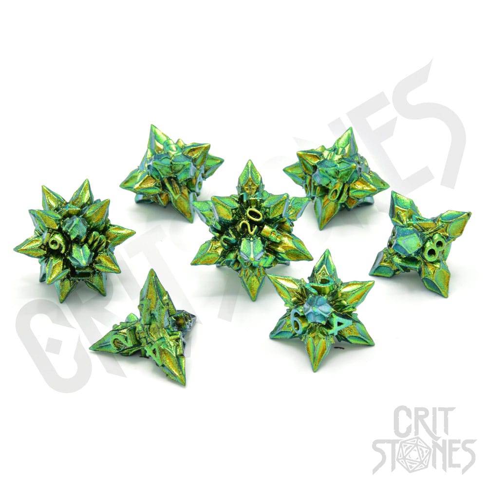 CritStones Metal Dice Set Unholy Bane (7)