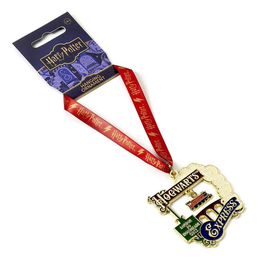 Harry Potter tree ornament Hogwarts Express (Golden Tone)